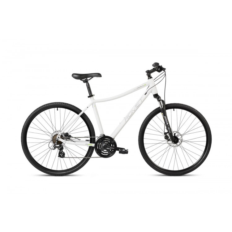 Krosový bicykel ROMET ORKAN 2 D 2024 Bielo-grafitovo-svetlozelená L